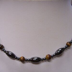 Magnetic Hematite Bracelet & 18in Necklase